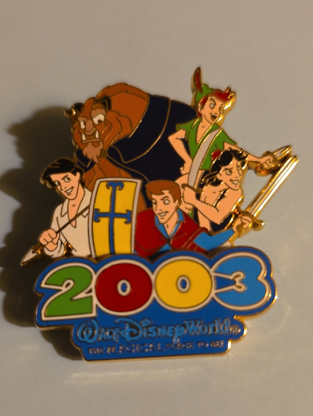 PRINCES AND HEROES MAGICAL PLACE TO BE 2003 WDW LIMITED EDITION TRADING PIN